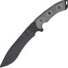 TOPS DART Fixed Blade Knife 7.5" 5160 Carbon Steel Black Micarta