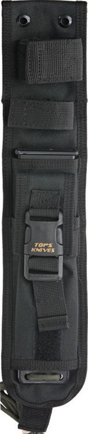 TOPS DART Fixed Blade Knife 7.5" 5160 Carbon Steel Black Micarta