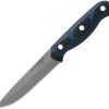 TOPS Dicer Steak Knife S35VN Fixed Blade Black Blue G10