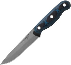 TOPS Dicer Steak Knife S35VN Fixed Blade Black Blue G10