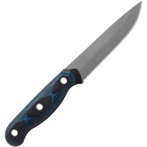 TOPS Dicer Steak Knife S35VN Fixed Blade Black Blue G10
