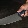 TOPS Dicer Chefs Knife S35VN Fixed Blade Black Blue G10