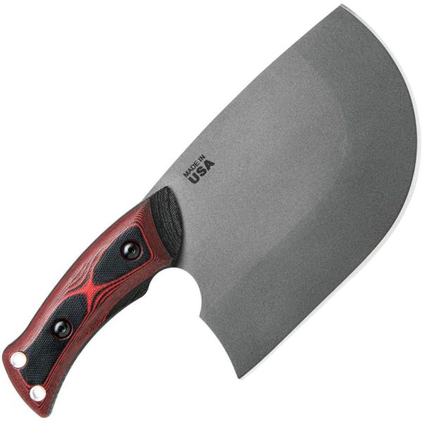 TOPS XXX Dicer Fixed Blade Knife 440C Stainless Black Red G10