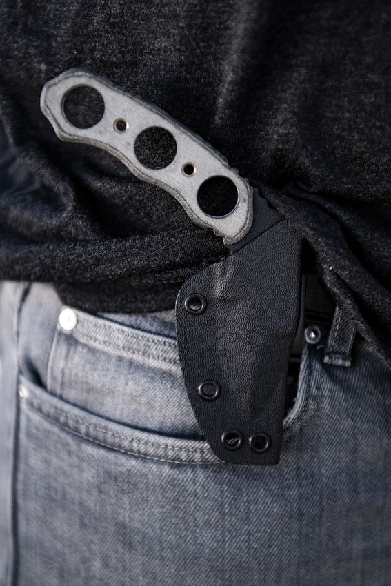 TOPS Devils Elbow XL Fixed Blade 1095 Carbon Black Micarta