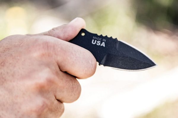 TOPS Devils Elbow XL Fixed Blade 1095 Carbon Black Micarta