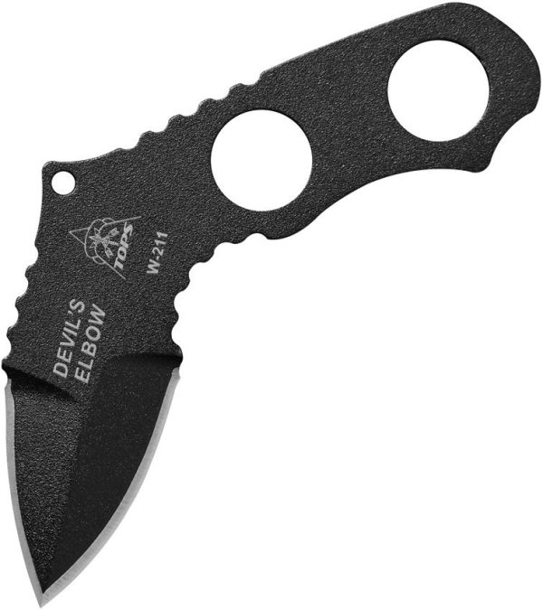 TOPS Devils Elbow Skeleton Fixed Blade 1095 Steel USA Made