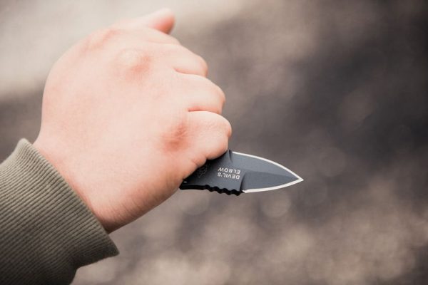 TOPS Devils Elbow Skeleton Fixed Blade 1095 Steel USA Made