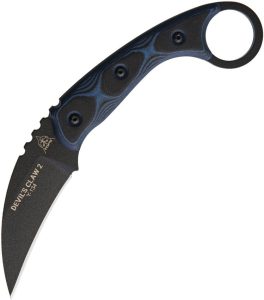 TOPS Devils Claw 2 Fixed Blade Hawkbill 1095HC Steel Black Kydex