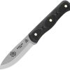 TOPS D Fly 4.5 Fixed Blade 1095HC Steel Black Micarta