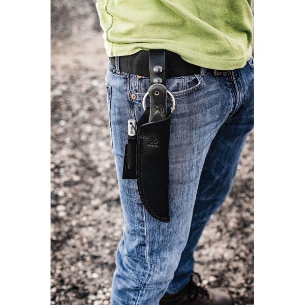 TOPS D Fly 4.5 Fixed Blade 1095HC Steel Black Micarta