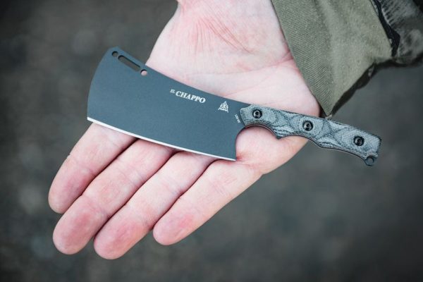 TOPS El Chappo Mini Cleaver Fixed Blade 1095HC Steel Kydex