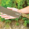 TOPS El Chete Midnight Bronze Fixed Blade Knife 1095HC Steel