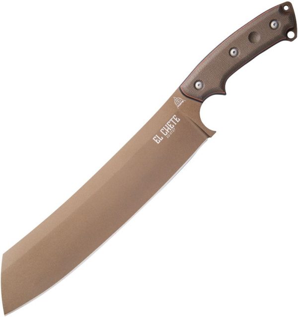 TOPS El Chete Midnight Bronze 12" Fixed Blade Knife USA