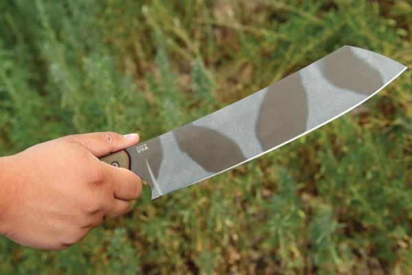 TOPS El Chete Midnight Bronze Camo 12" Fixed Blade Knife