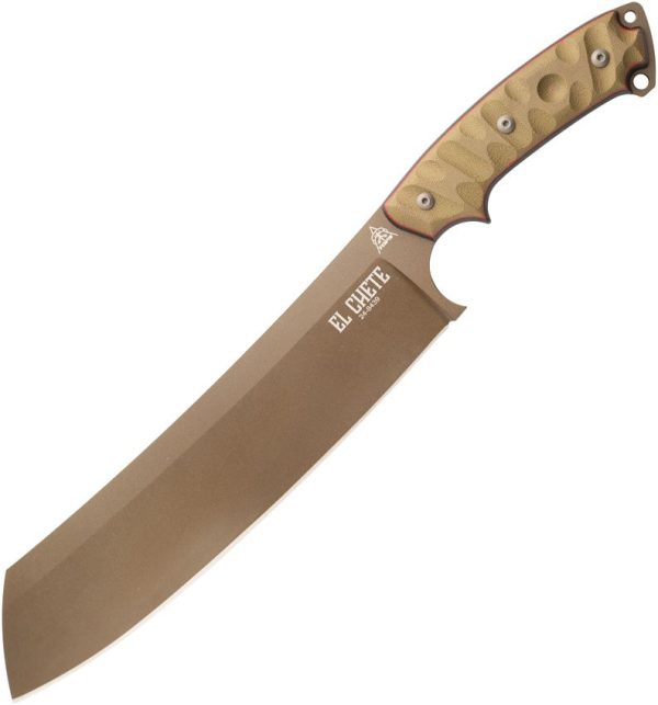 TOPS El Chete Midnight Bronze Fixed Blade 1095HC Steel Knife