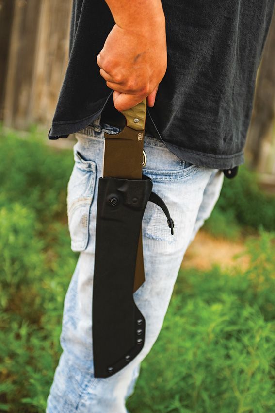 TOPS El Chete Midnight Bronze Fixed Blade 1095HC Steel Knife