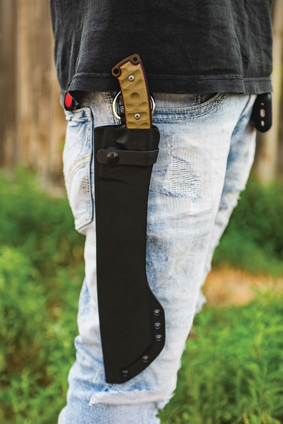 TOPS El Chete Midnight Bronze Fixed Blade 1095HC Steel Knife