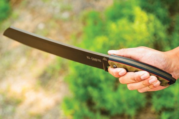 TOPS El Chete Midnight Bronze Fixed Blade 1095HC Steel Knife