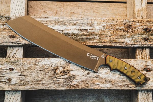 TOPS El Chete Midnight Bronze Fixed Blade 1095HC Steel Knife