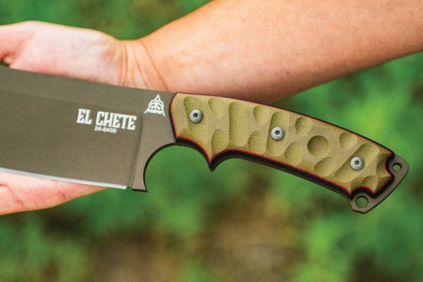 TOPS El Chete Midnight Bronze Fixed Blade 1095HC Steel Knife