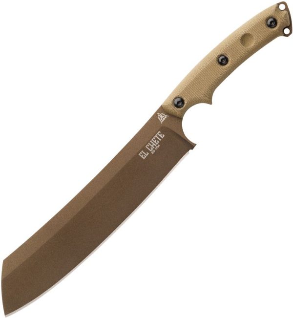 TOPS El Chete Mini Fixed Blade 1095HC Steel Green Micarta