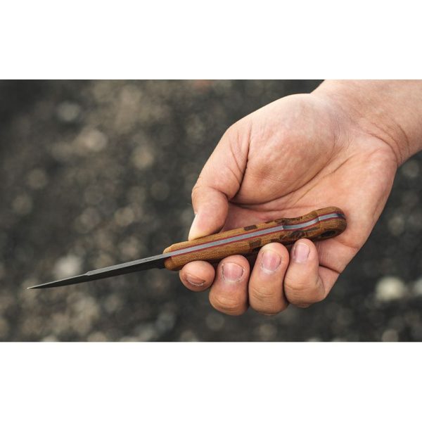 TOPS El Pionero Fixed Blade Knife 1095HC Steel Tan Micarta