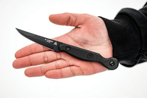 TOPS El Pionero Blackout Fixed Blade Knife 1095HC Steel USA