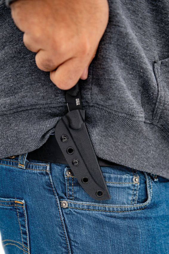 TOPS El Pionero Blackout Fixed Blade Knife 1095HC Steel USA