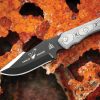 TOPS Eagles Shadow Fixed Blade Knife 1095 Steel Black Micarta