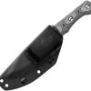 TOPS Eagles Shadow Fixed Blade Knife 1095 Steel Black Micarta