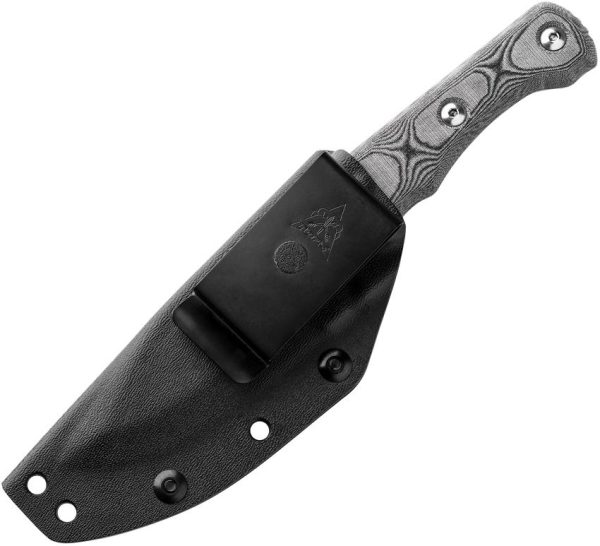 TOPS Eagles Shadow Fixed Blade Knife 1095 Steel Black Micarta