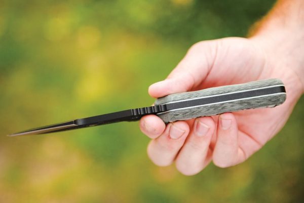 TOPS Eagles Shadow Fixed Blade Knife 1095 Steel Black Micarta