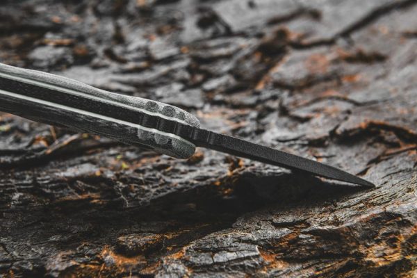 TOPS Ferret Fixed Blade Knife 1095 Carbon Steel Black Micarta