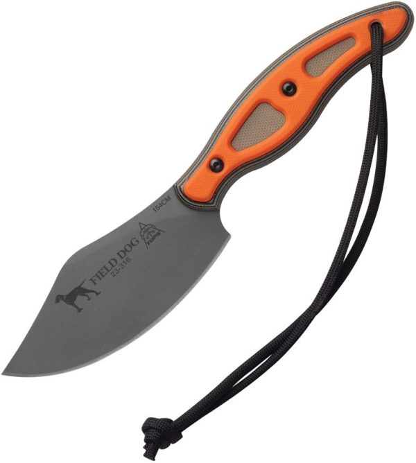 TPFDOG01.jpg TOPS Field Dog Fixed Blade 154CM Stainless G10 Handle