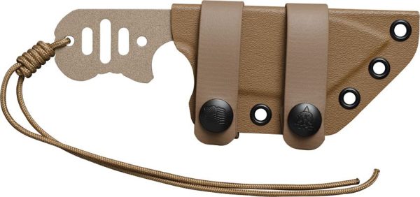 TOPS FDX 66 Fixed Blade Knife 1095 Carbon Steel Coyote Tan