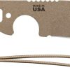 TOPS FDX 66 Fixed Blade Knife 1095 Carbon Steel Coyote Tan