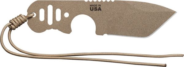 TOPS FDX 66 Fixed Blade Knife 1095 Carbon Steel Coyote Tan