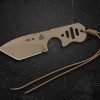 TOPS FDX 66 Fixed Blade Knife 1095 Carbon Steel Coyote Tan