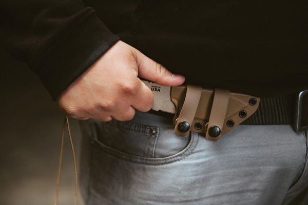 TOPS FDX 66 Fixed Blade Knife 1095 Carbon Steel Coyote Tan