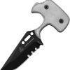TOPS Grim Ripper Fixed Blade Knife 1095HC Steel Black Micarta