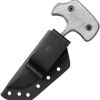 TOPS Grim Ripper Fixed Blade Knife 1095HC Steel Black Micarta