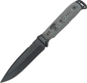 TOPS Mohawk Hunter 10" Fixed Blade 1095 Black Micarta