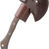 TOPS Hammer Hawk Axe Backup Fixed Blade 1075HC Steel Green Micarta