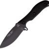 TOPS Silent Hero 4 Fixed Blade Knife Black Micarta Hunter Point