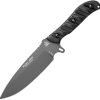 TOPS Silent Hero Fixed Blade Knife 1095HC Steel Black Micarta