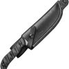 TOPS Silent Hero Fixed Blade Knife 1095HC Steel Black Micarta
