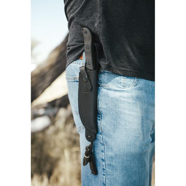 TOPS Silent Hero Smooth Fixed Blade 1095HC Steel Hunting Knife