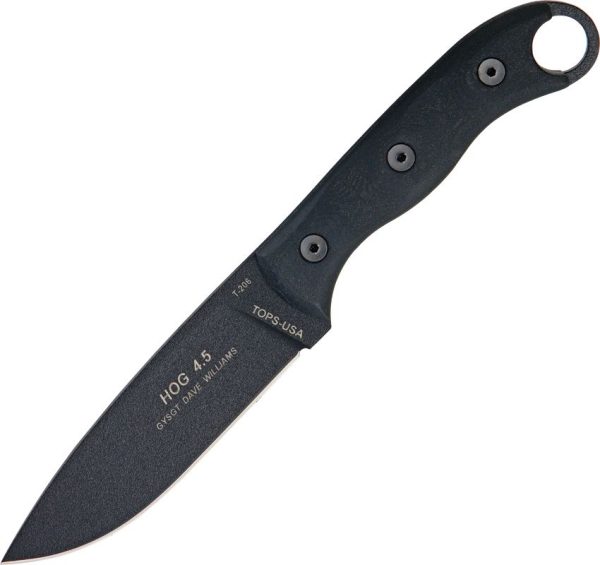 TPHOG45.jpg TOPS HOG Hunter of Gunmen 1095HC Fixed Blade Knife
