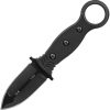TOPS ICE Dagger Fixed Blade 1095HC Steel Black G10 Kydex