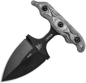 TOPS I-Stick Push Dagger 3.5" 1075HC Fixed Blade USA Made
